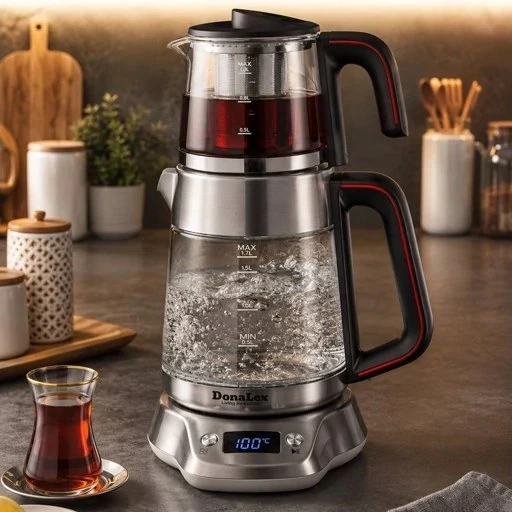 چای‌ساز رومی استیل دیجیتال دونالکسDN 180